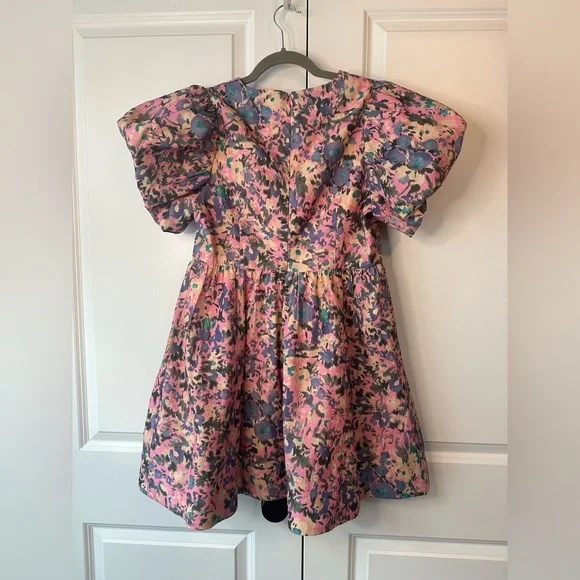 Tucknernuck Hyacinth House Pink Floral Sheila Mini Dress (Size M)